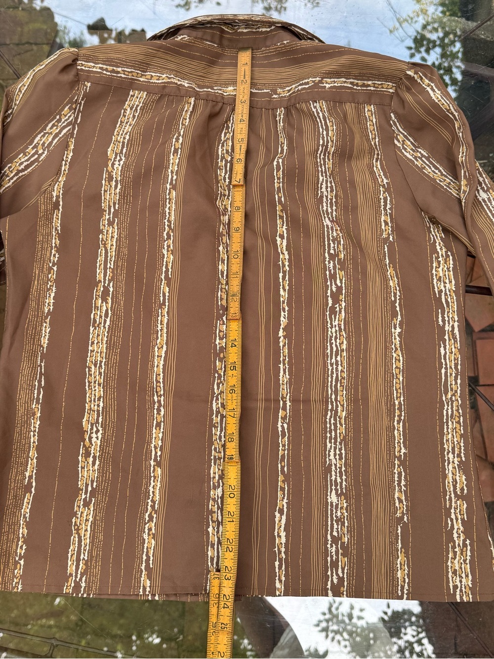 VTG Blouse with Tree Bark Type Pattern - Picture 15 of 16